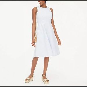 Seersucker A-Line Dress